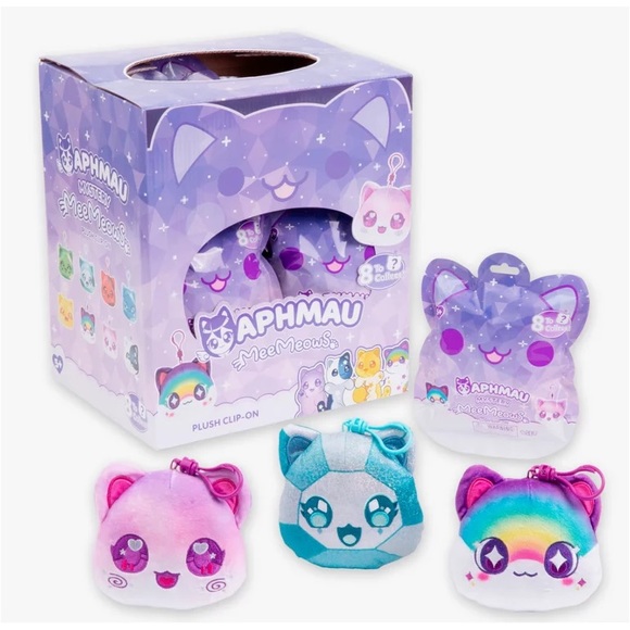 Aphmau MeeMeow Plush Clip-on (1 box which includes 18 items) - Picture 2 of 6